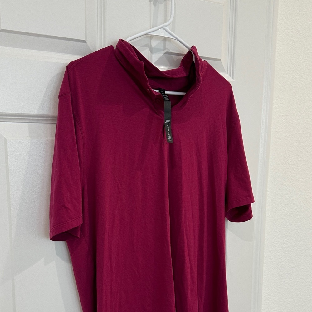 lululemon athletica Men's Magenta Polo Shirt size XL - Picture 3 of 5